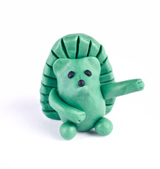 Plasticine hedgehog