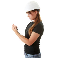 Woman architects isolated