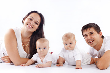 Happy family portrait