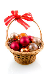 Fototapeta na wymiar Colorful christmas balls
