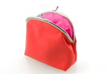 Red empty wallet