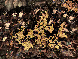King palace - Ramayana murals nb.49