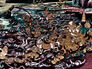 King palace - Ramayana murals nb.46
