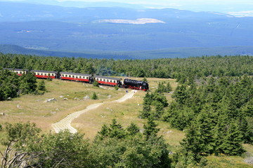Dampflok im Harz, brockenbahn