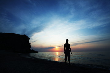 Fototapeta premium Sea sunset