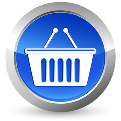 Einkaufskorb - Button