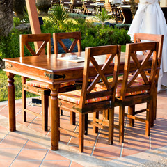 beautiful chairs and table