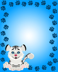 Lovely tiger toddler