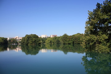 Lac calme,parc de la Tête d'Or,Lyon