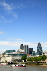 Cityscape of the financial district of London