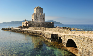 Watchtower of the medieval castle of Methoni, southern Greec