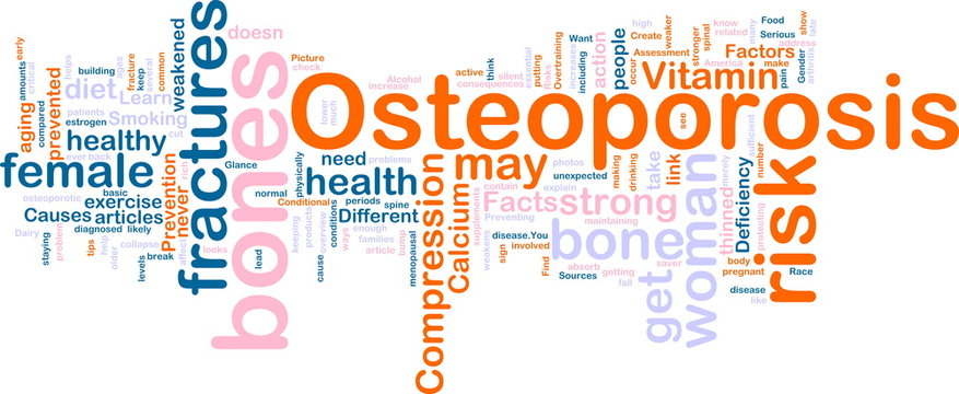 Osteoperosis word cloud