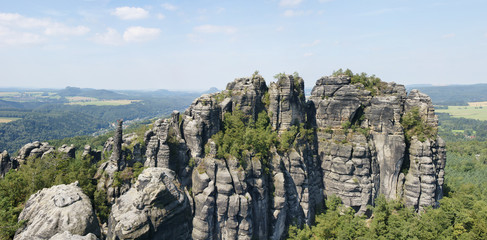 Fototapeta na wymiar Elbsandsteingebirge-Schrammsteine