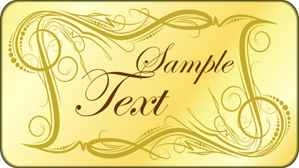 Decorative gold background for text