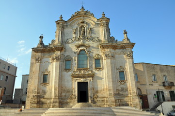Fototapeta na wymiar Kirchen in Matera