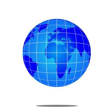 Blue World globe  : Europe, Africa