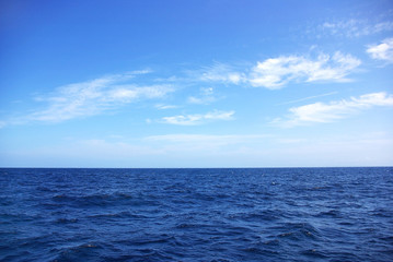 Texture of blue Ocean.