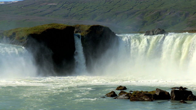 Glacial Godafoss Waterfall