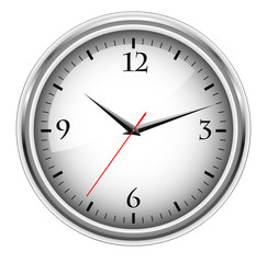 Grey office clock
