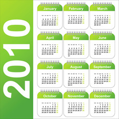 calendar 2010