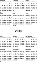 Vertical calendar
