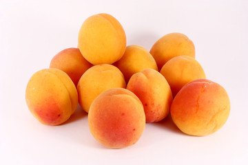 Fresh ripe apricots