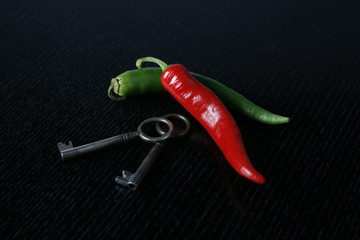 Chillischote mit Schlüssel - Sicher & Scharf