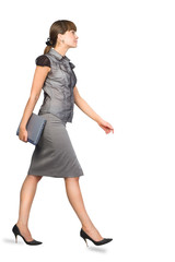 Fototapeta premium Beautiful Businesswoman with Laptop