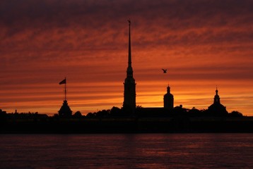 Fortress at sunset