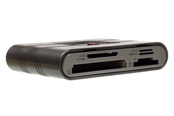 USB card reader isolated on a white background