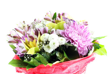 bouquet flowers isolated