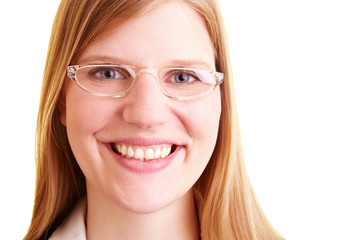 Obraz premium Lachen mit Brille
