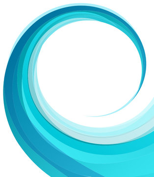 Blue helix background