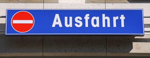 Ausfahrt