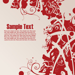 floral background with free space for your text