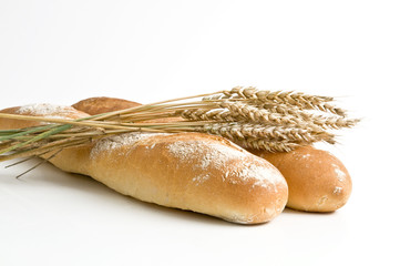 Baguette und Weizenähren