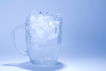 ice cube in glass