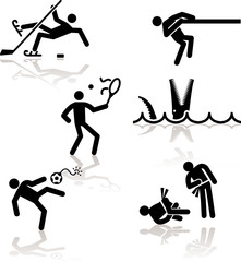 Olympic games see through an humour point of view. Set 3.