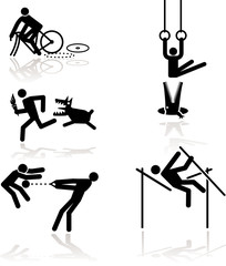 Olympic games see through an humor point of view. Set 1
