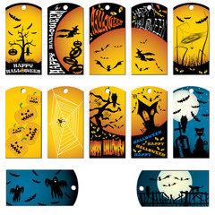halloween labels and stickers