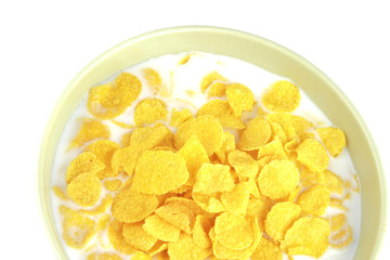 cornflakes and milk