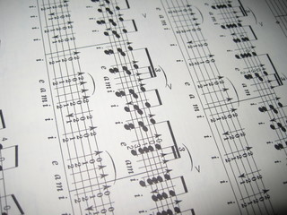 Obraz premium partition de musique