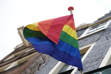 Gay rainbow flag