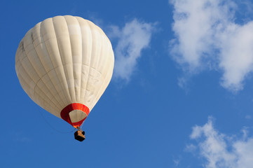 Hot air ballon and blue sky