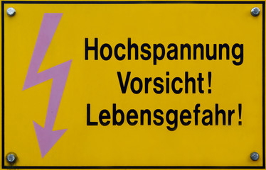 Vorsicht Hochspannung!