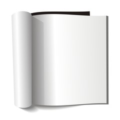 Naklejka premium Blank magazine. Blank page.