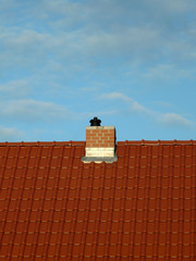 Dachziegel und Schornstein I