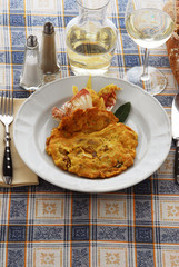 Frittata con il radicchio selvatico e pancetta - Antipasti