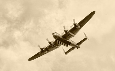 Bomber in flight. B29