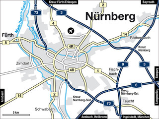 Stadtplan Nürnberg